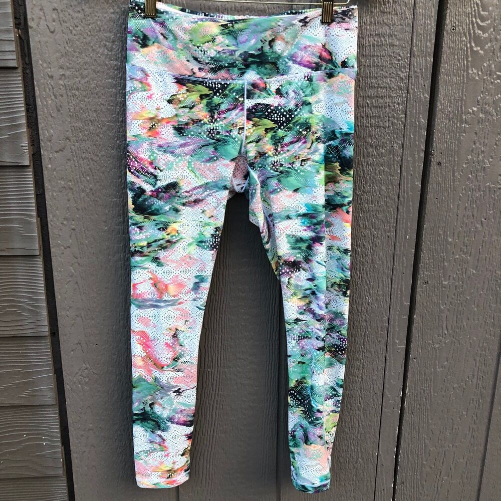 prAna Women's Pillar Printed Legging water color women’s size medium